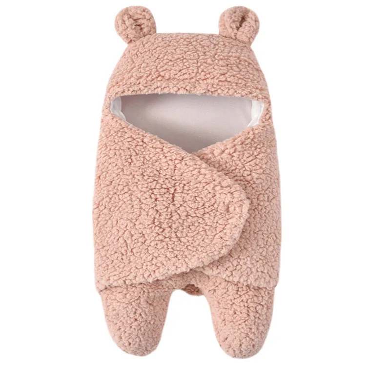 
high quality wool lamb newborn receiving wrap sleep bag 