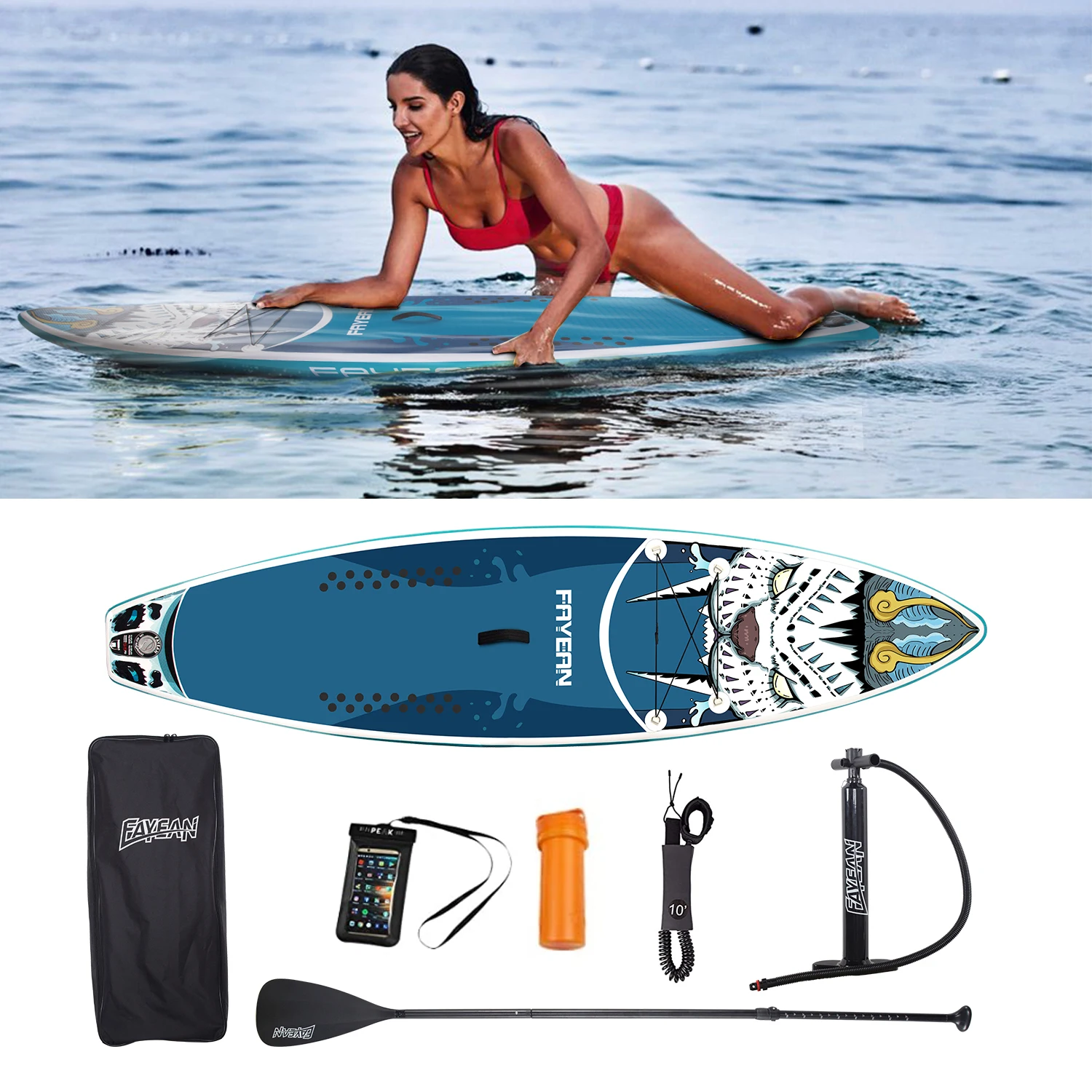 Double Sup Stand up Paddle Board Set for water sports beach paddle board set water paddle board set