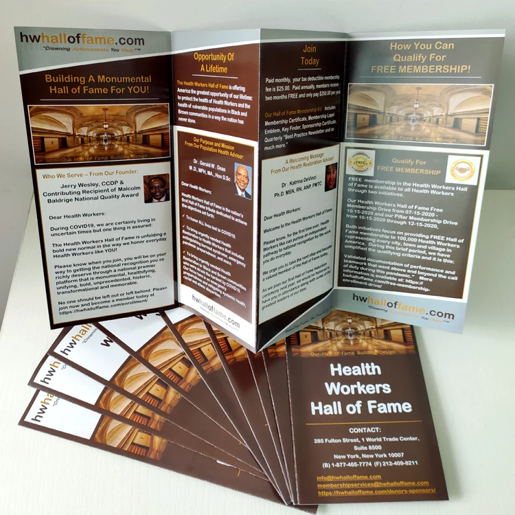 High Quality Custom Size A3 A4 A5 A6 Art Paper Promotion Flyer Advertising Printing Service OEM Offset Printing Brochure CN;GUA