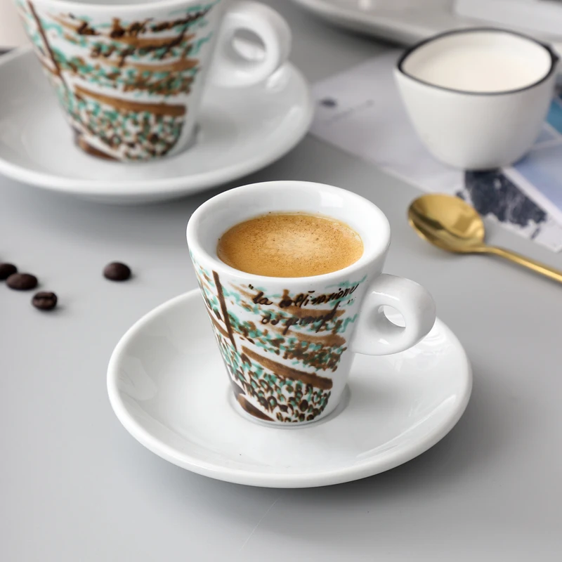 
Wholesale new bone china coffee cups porcelain Cup And Saucer set tea 