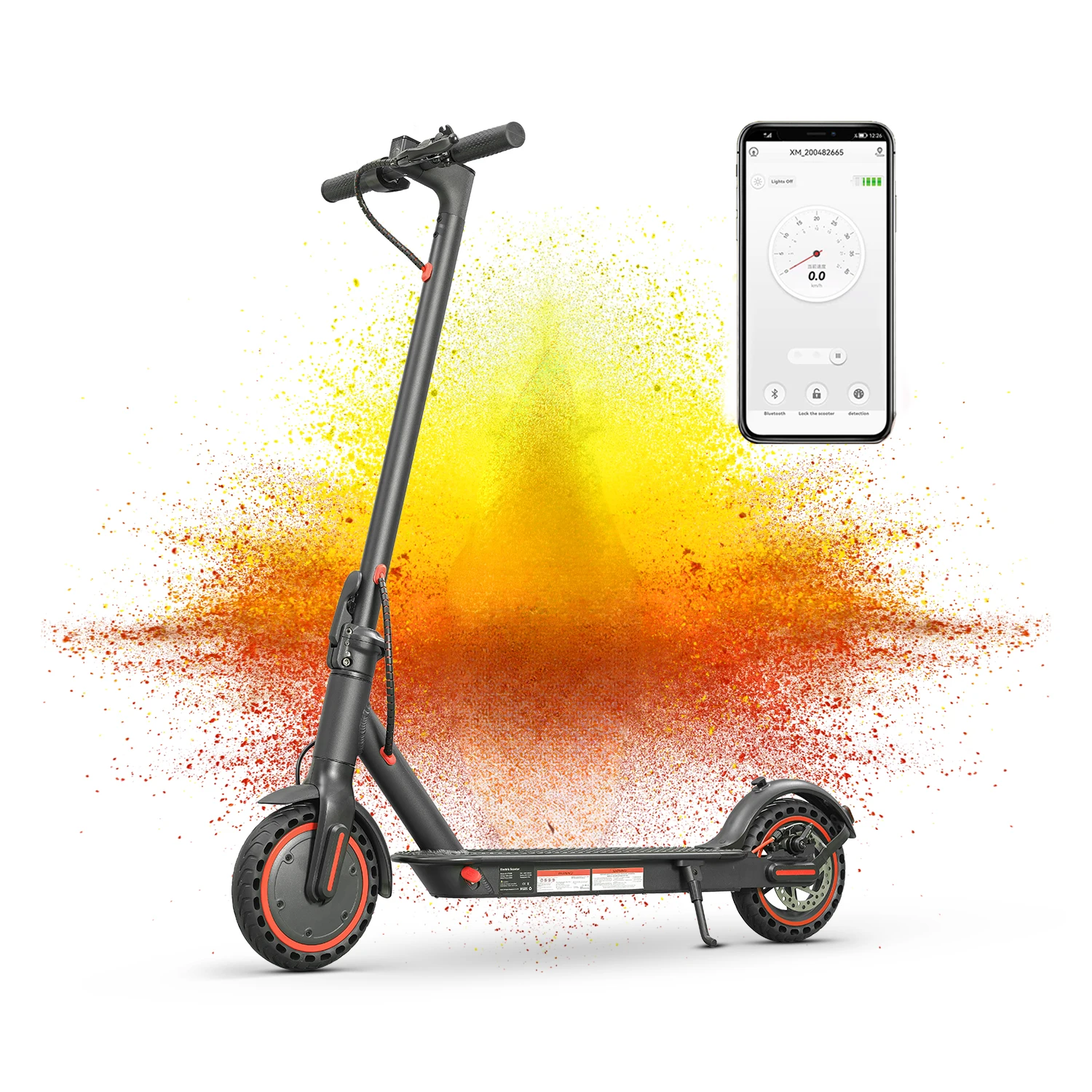 HEZZO HS-04Pro US EU Warehouse  Electric Scooter 36V 350W Portable Escooter 10.4ah  Long Range Folding Scooter Blue tooth App