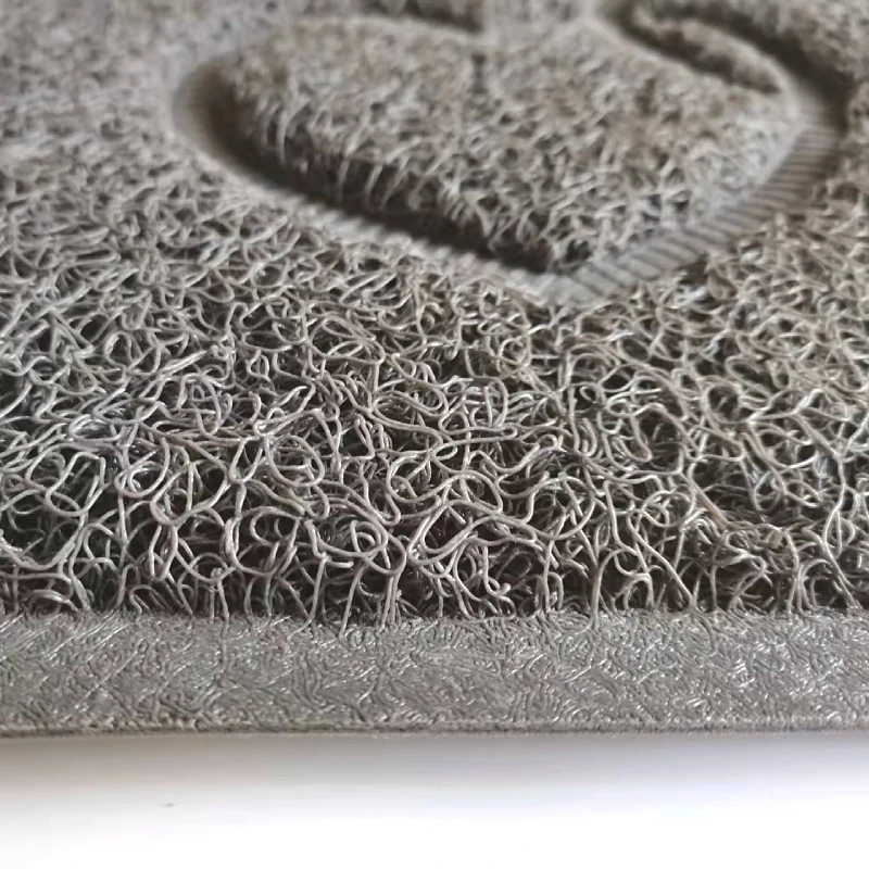 Custom Embossed Shape Door Mat Dust Trap Entrance Doormat Anti-slip Recycle PVC Coil  Door Mat