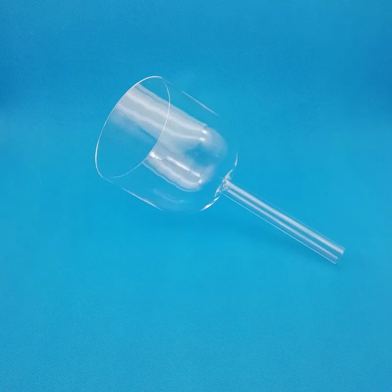 HF Hollow Handle clear crystal singing bowls with chakra tones