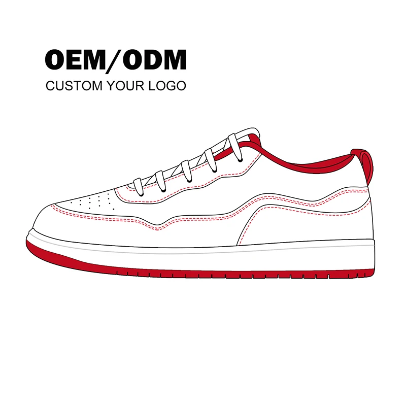 MNV Custom Logo Low Retro Men Basketball Leather Sneakers Skateboard Shoes