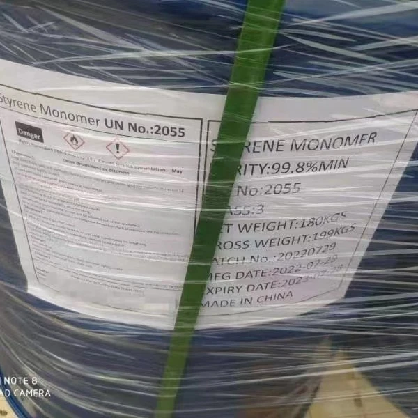 Hot selling CAS NO. 100-42-5  99.8%Min Styrene Monomer