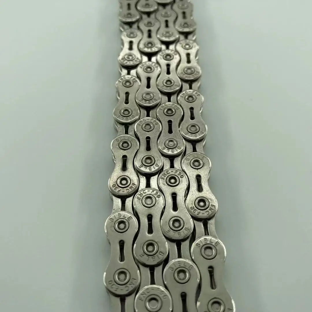 high quality silvery half hollow 9 speed antirust stainless steel bike bicycle chain