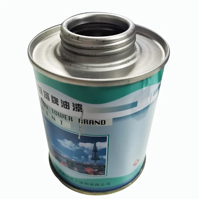glue bottle 100ml WITH screw top for pvc cement tin can adhesive metal container with dauber
