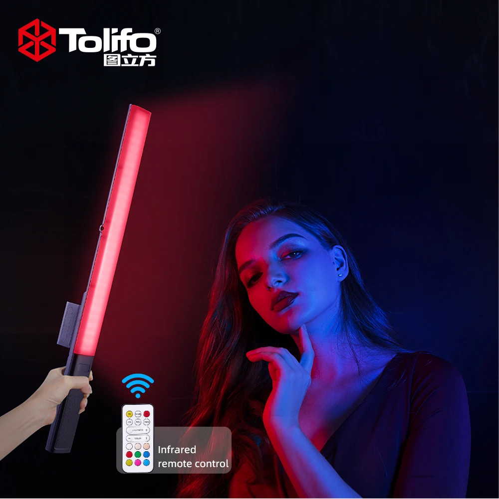 TOLIFO rgb led stick ST-20RGB handheld tube light for video studio photography led light wand