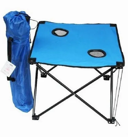 Hot Sales Custom Foldable Outdoor Camping Folding Table Oxford Hiking Picnic Camping Lawn Travel Barbeque Table With Carry Bag