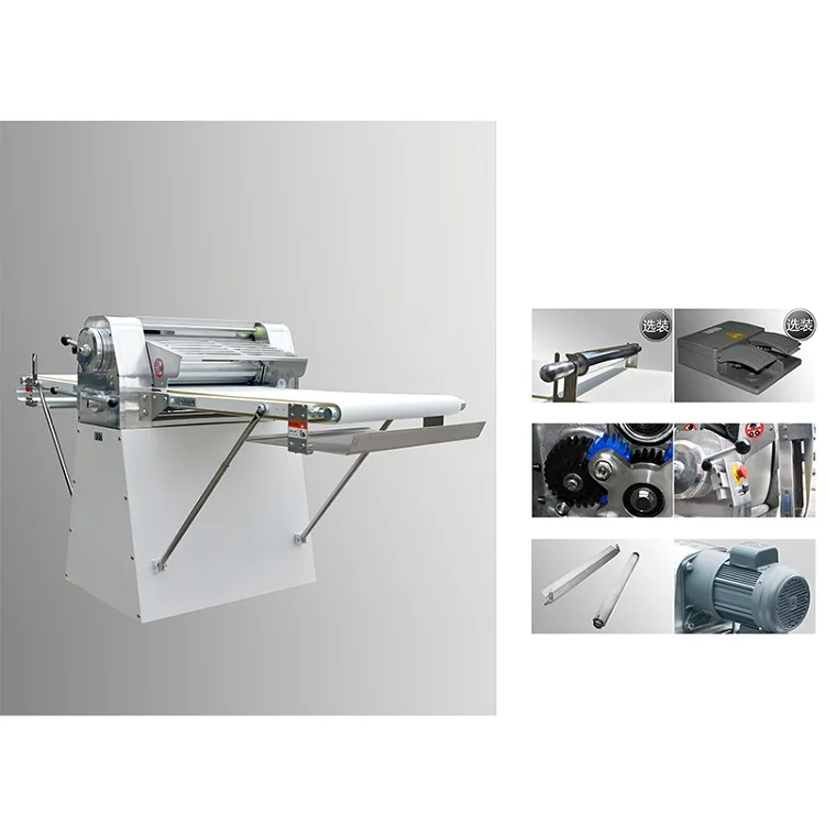 dough sheeter laminator dough flatter sheeter High quality electric power 220v pizza table top roller length 40cm dough sheeter