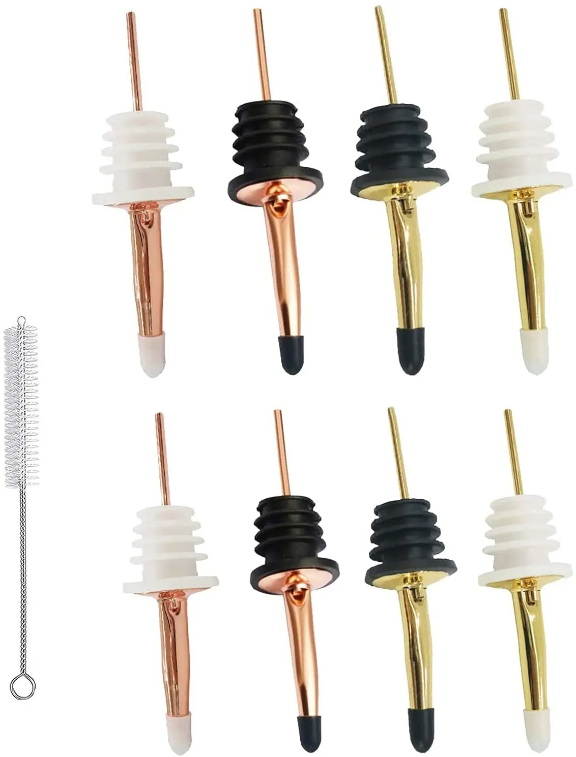 High Quality Stainless Steel Pourer Spout Bottle Dispenser Bar Tool Speed Spout Liquor Liquid Wine Pourer For Wine Or Olive Oil