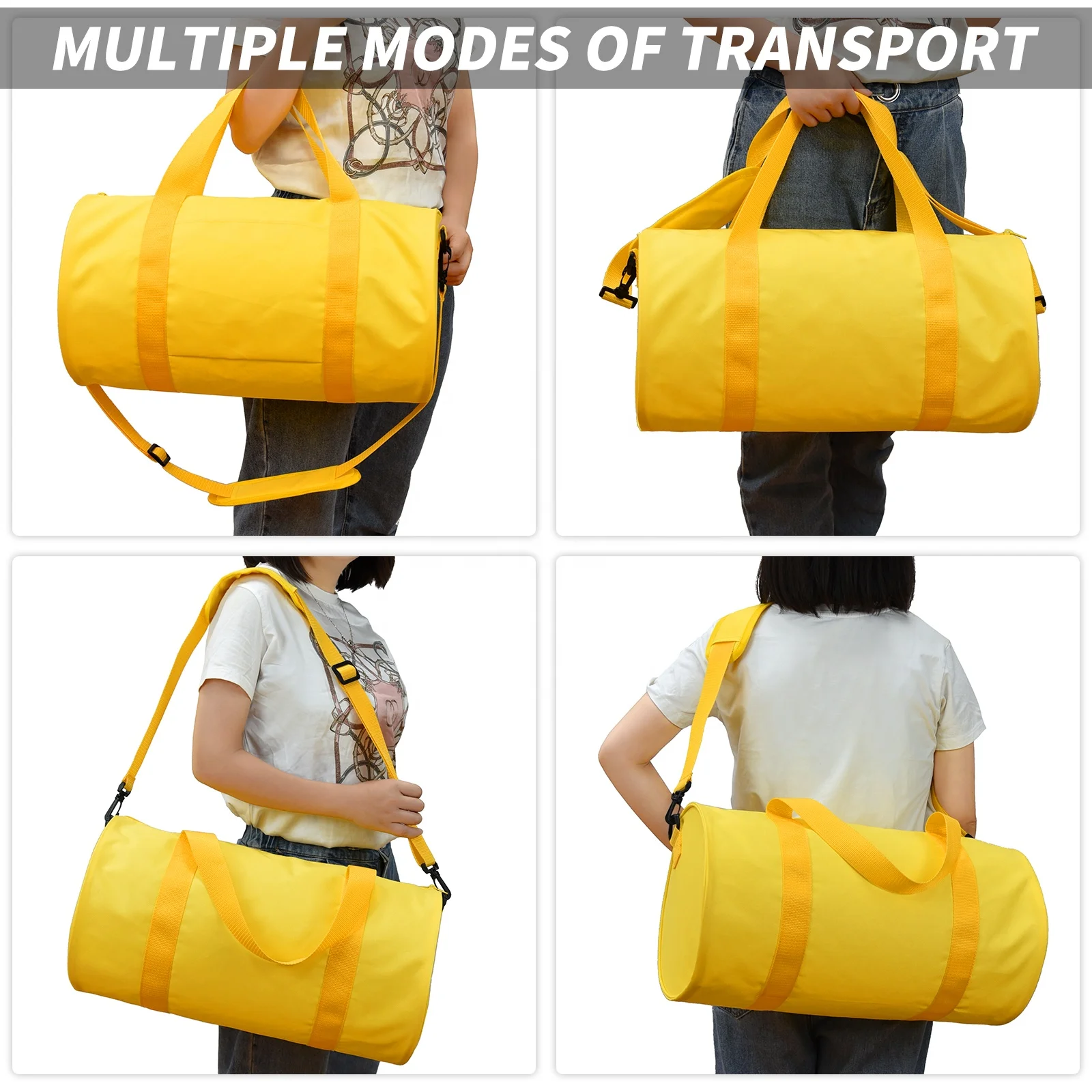 Wholesale Custom promotional duffle bags plain sports gym Travel Duffle Bag for women mens