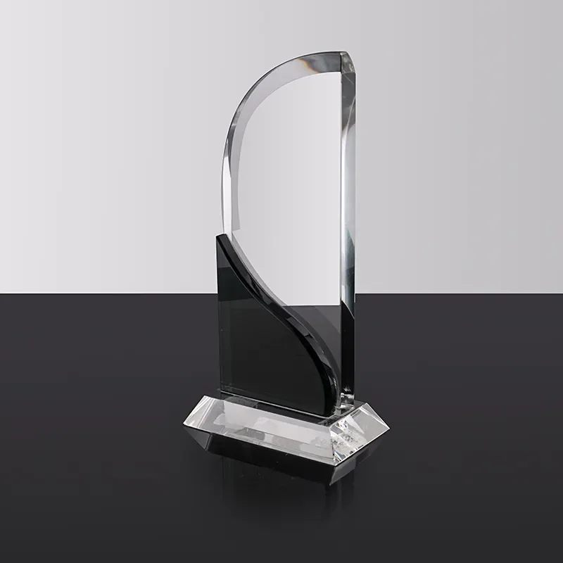 CR146 Customized 3D Crystal Cube Company Logo Laser Engraving Awards High Quality K9 Crystal Trophy for Souvenirs Gifts