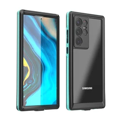 2022 New Rugged Full Sealing 1.5M Dropproof 2M Waterproof Phone Case For Samsung S22 Ultra With Built-In Screen Protector