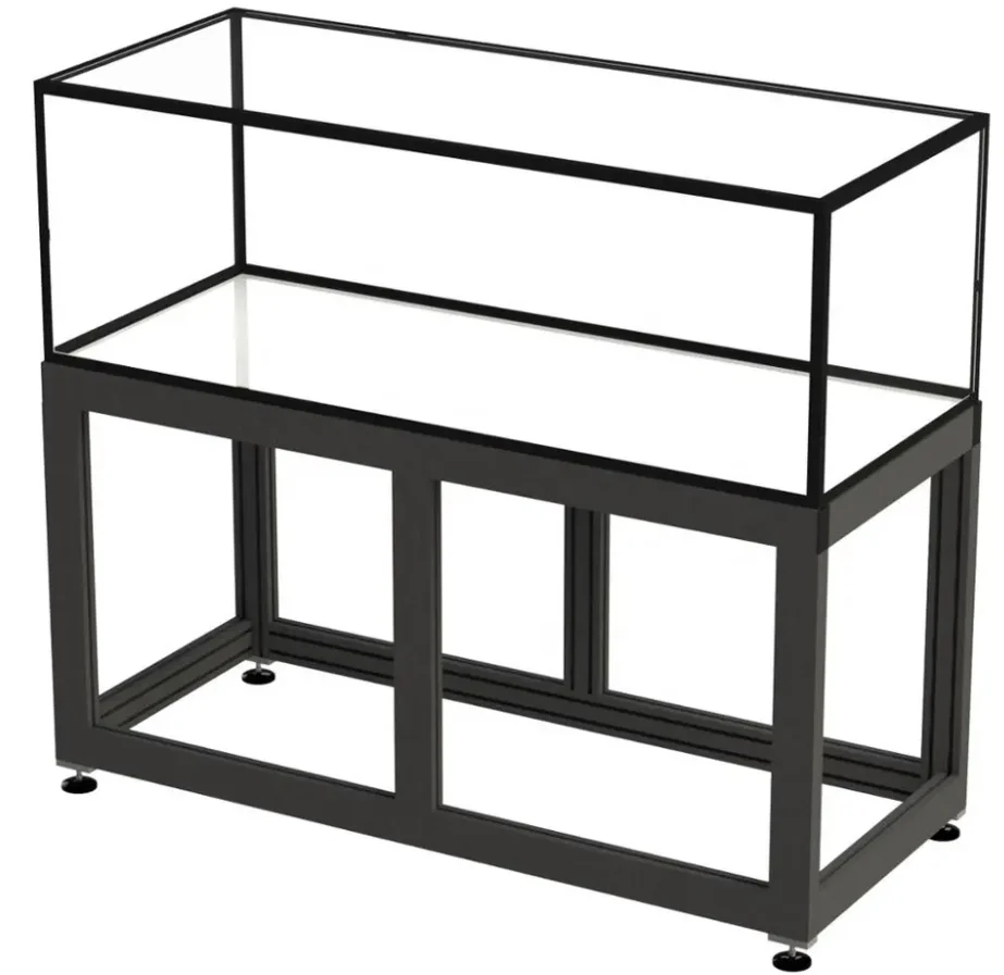 High quality aluminum profile fish tank  30*30 black /silver extruded aluminum profile for aquarium aluminum frame