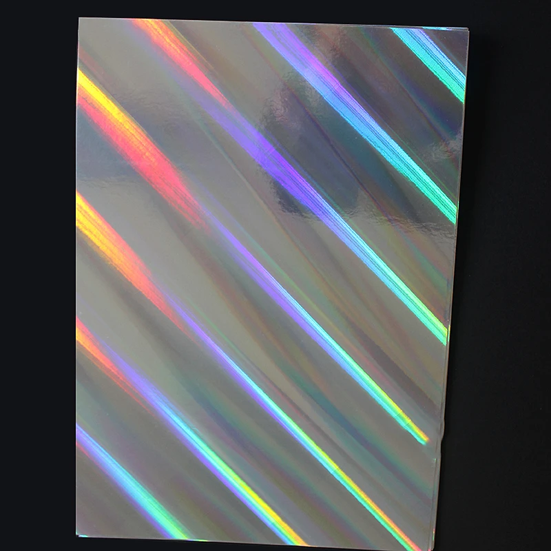 Laser Silver Plain Self-Adhesive Waterproof Laser Label Film Magic Sticker Color Bright Barcode Holographic Laser Paper