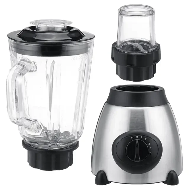 Electric Juicer Blender 5 Speed Stainless Steel Food Mixer 2 In 1 Fruit And Vegetable Mixer Household