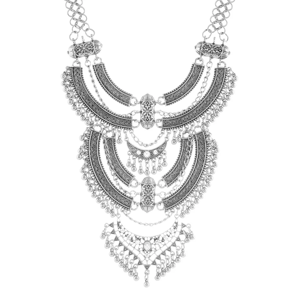 ZQL042 Fashion Vintage choker necklace Zinc alloy Chunky necklaces Big heavy necklaces for women