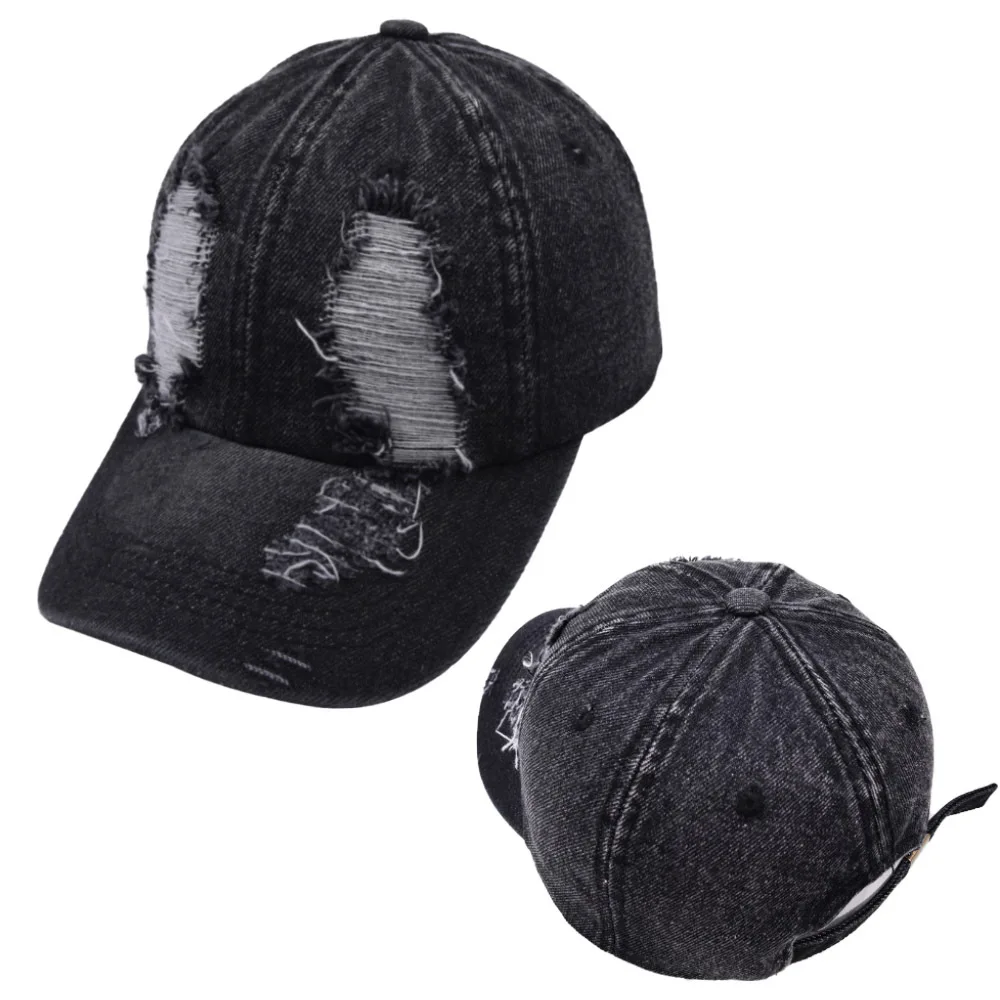 2024 Spring And Summer Blank Denim Sport Hat 2 types Vintage Distressed 6 panel Baseball Cap