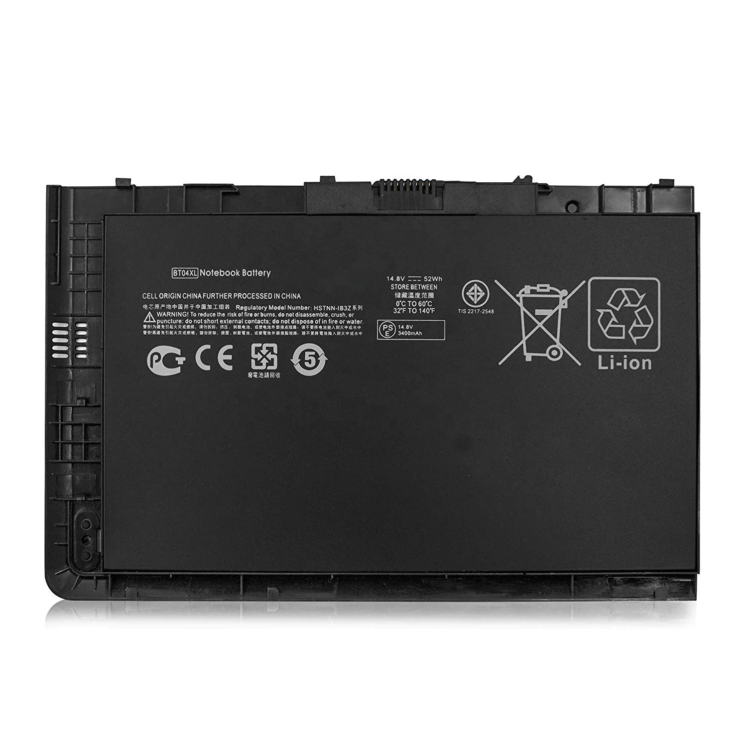 Lo-ion laptop battery BT04XL for HP HP EliteBook Folio 9470m  EliteBook Folio 9480m 14.8V  3500mAh