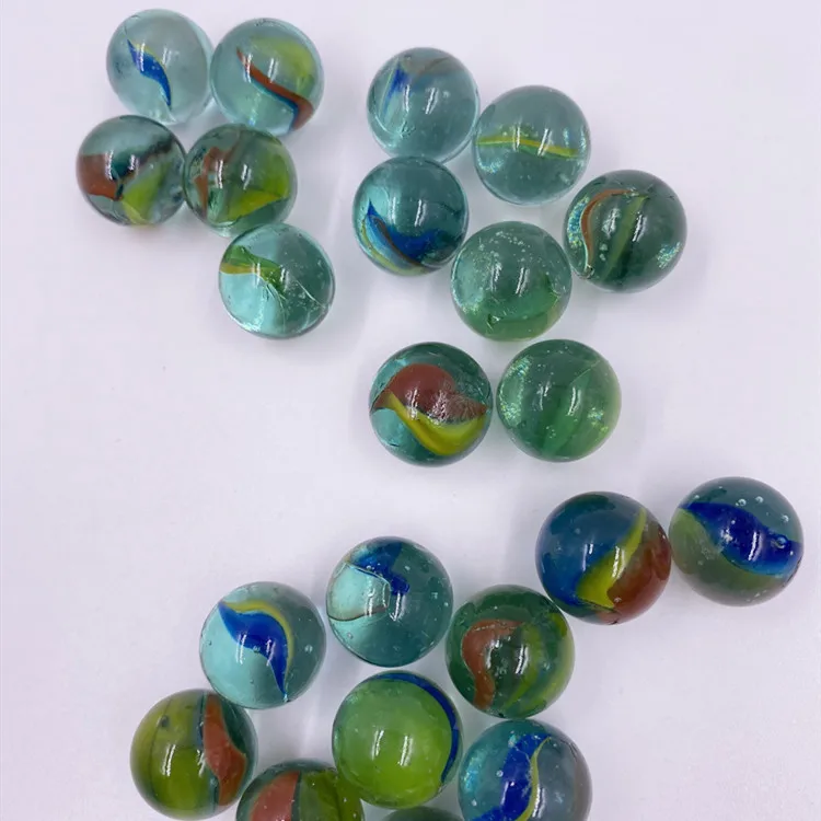 high quality kids playing decoration round glass marbles