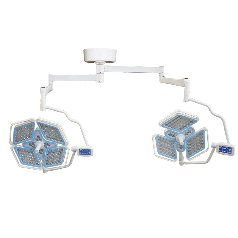 Hospital Operating Room Double Dome Operating Ceiling Lamp Led Petal 4+3 Operating Lamp