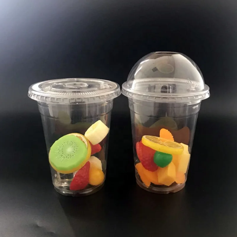 16oz 500ml Hot Sale cold coffee Milk Soft drinks take away cups disposable plastic PET clear cups