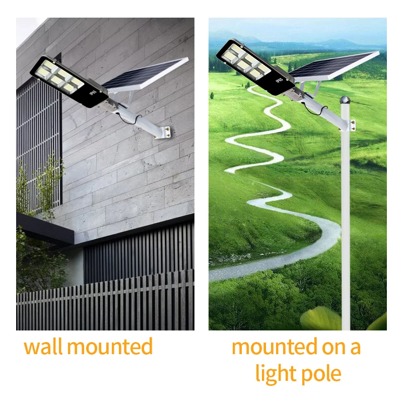 high quality waterproof Ip65 automatic 500w 1000 watt smart aluminum housing integrated 100w 200w 300w led solar street light