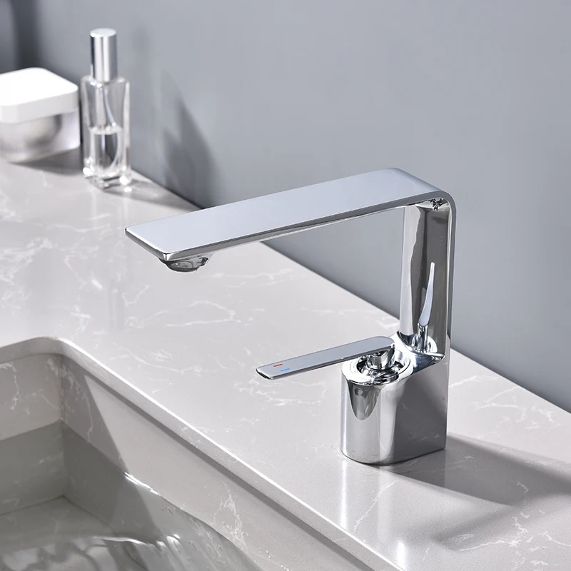 Low Price Wholesale Brass Basin Faucet Bathroom Water Tap Brushed Nickel Chrome Wash Face Basin Faucet