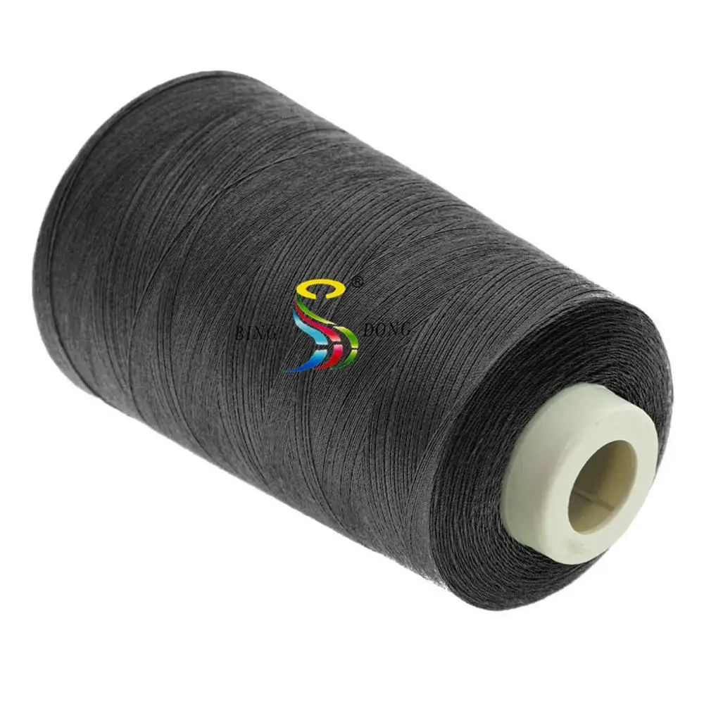 Factory Supply  Tfo 30/2 40/2 50/2 5000yds High Tenacity Dyed Colors Black White 100% Polyester Sewing Thread