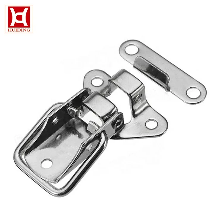 Hot Selling Custom Mini Stainless Steel Iron Toolbox Toggle Draw Catch Latch 90 degree For Seaside Showcase