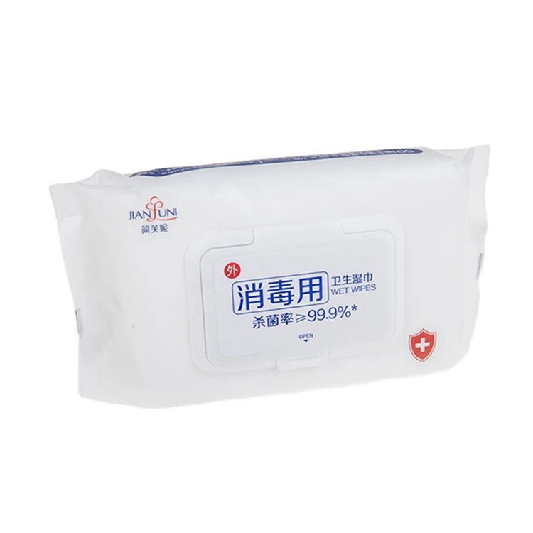 China supplier private label 50pcs custom disinfecting antibacterial wet wipes for adults