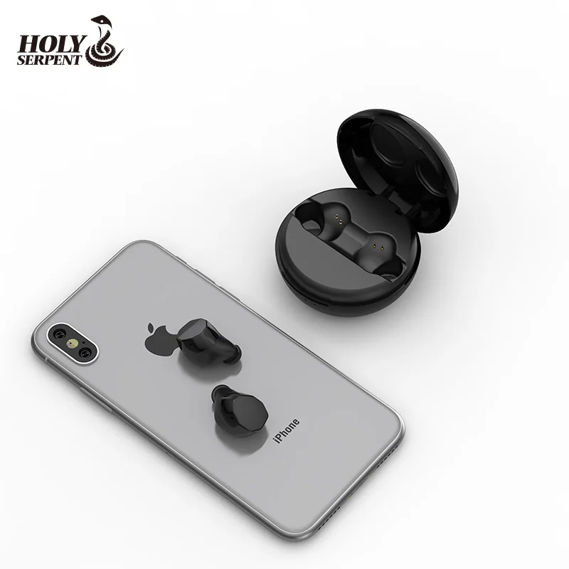 
Самые дешевые водонепроницаемые наушники TWS с полными басами и синими зубьями 