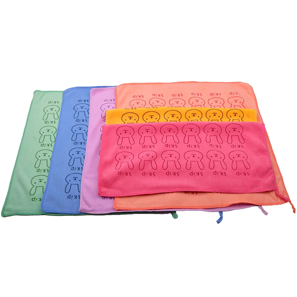 Luxury Microfiber Print Tea Towel Quick Drying Kitchen Cleaning Cloth 80% Polyester 20% Polyamide Pattern Hand Wrap Towels