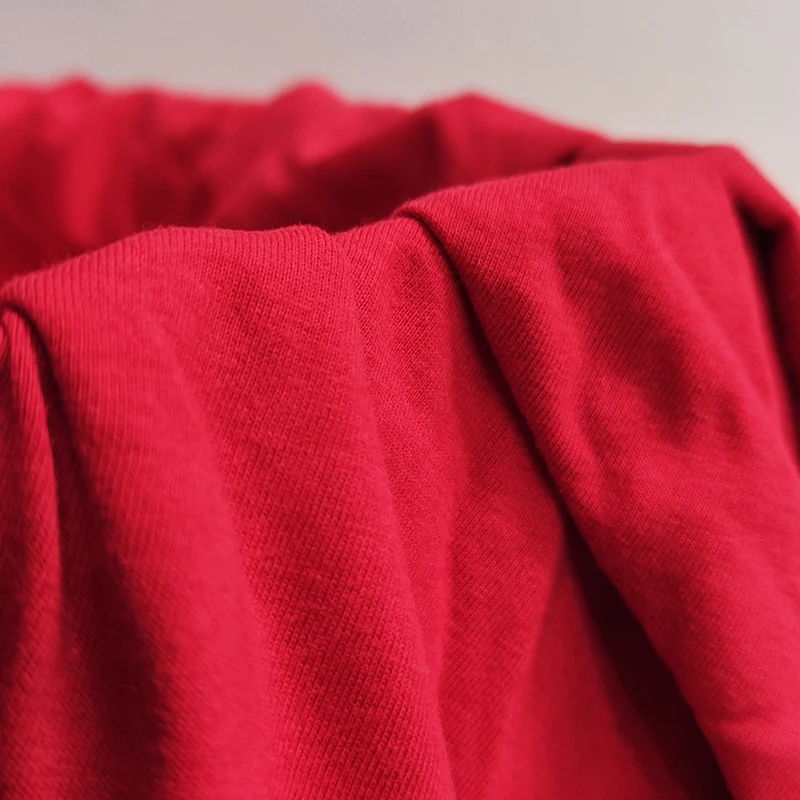 high end free sample 145gsm 32s 100% cotton fabrics for clothes t shirt fabric