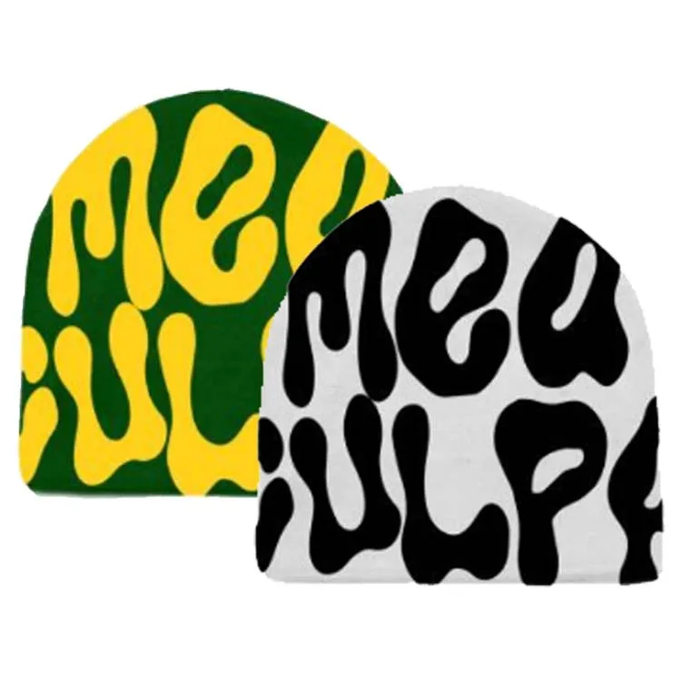 Reversible Ribbed Jacquard Acrylic Wholesale Unisex Knitted Custom Embroidery Logo Knit Winter Beanie Men Beanies Hat For Men