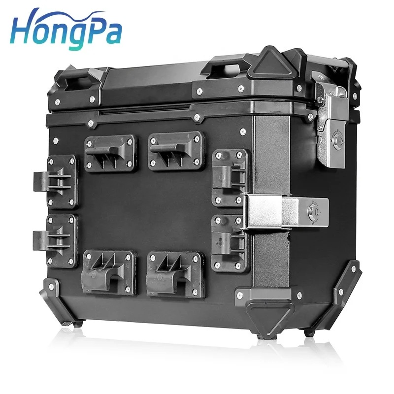 Универсальная мотоциклетная боковая коробка 36 л, алюминиевая водонепроницаемая боковая коробка для мотоцикла, верхняя коробка