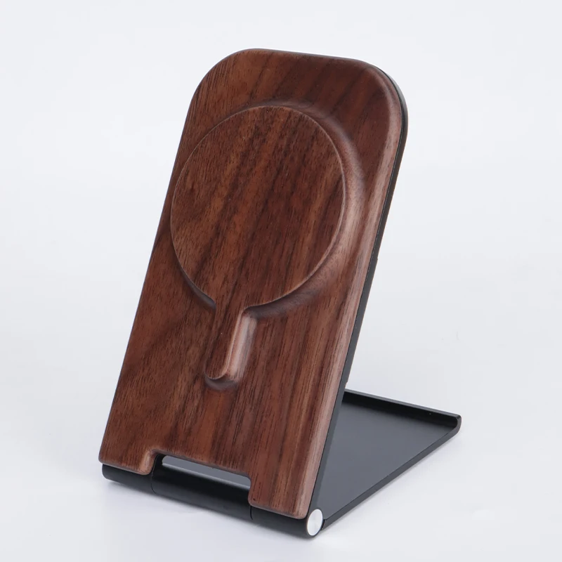 Wireless Charger for Apple MagSafe Stand Holder for Desk, Foldable Aluminum Alloy Magnetic Wireless Charger for Apple iPhone 14