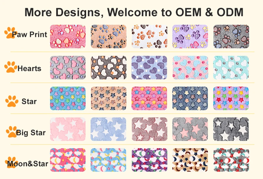 Custom Comfortable Soft Warm Cute Car Fluffy Flannel Fleece Pet Cat Dog Blankets for Small Large Dogs