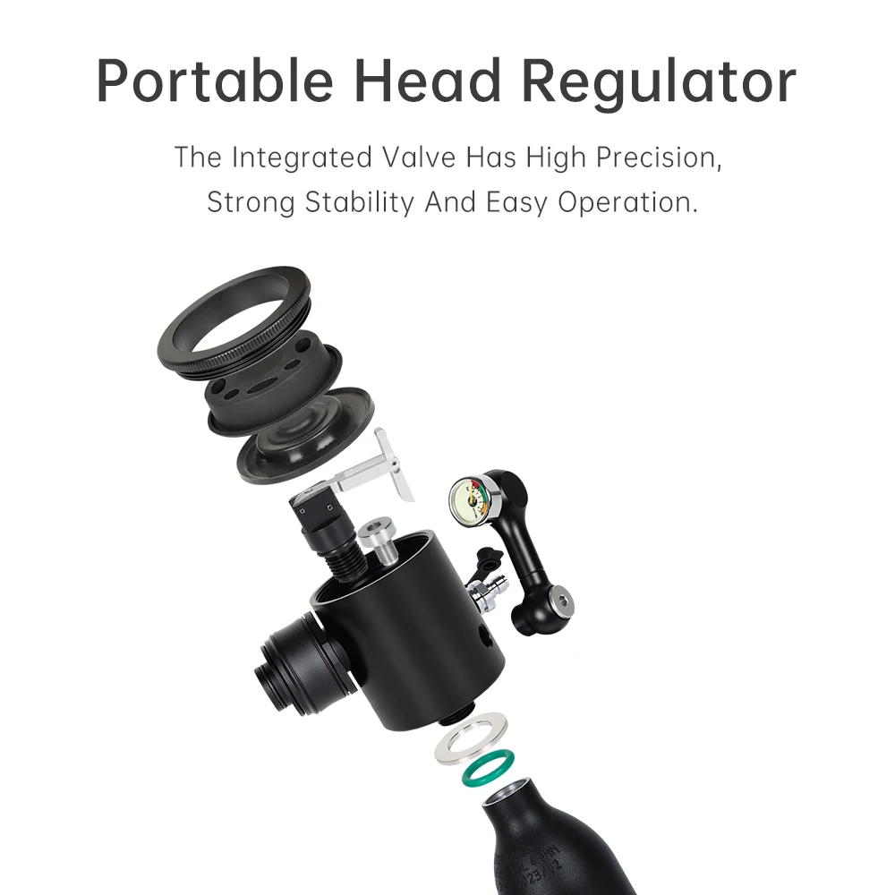 DIDEEP Aqualung 0.5L Mini Scuba Diving Cylinder Compressor With Mask  Set