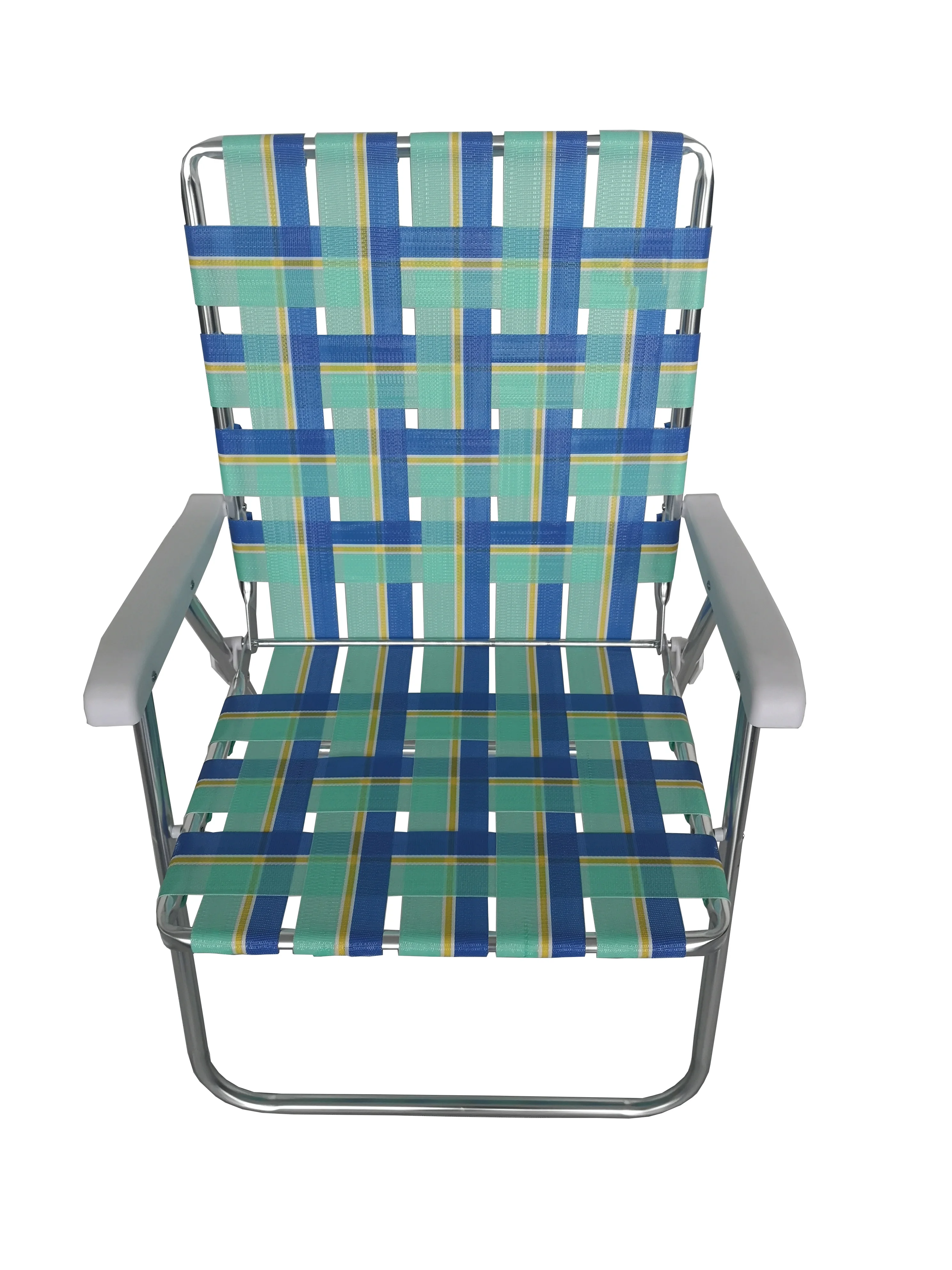 wholesale aluminum frame Leisure Folding Chair PE band breathable beach chair