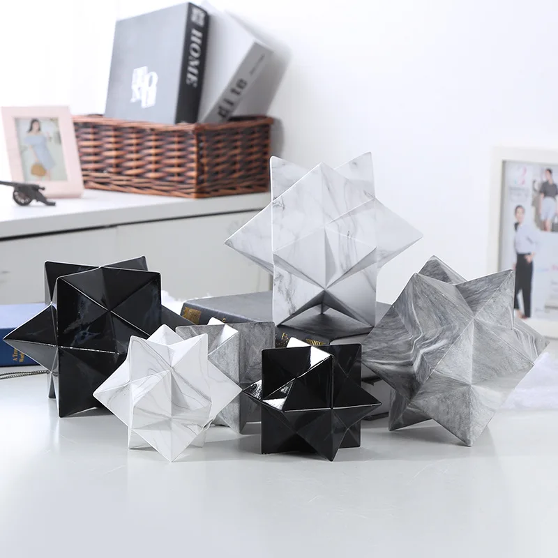 Home Geometry Ceramic Ornaments Creative Tabletop Decoration