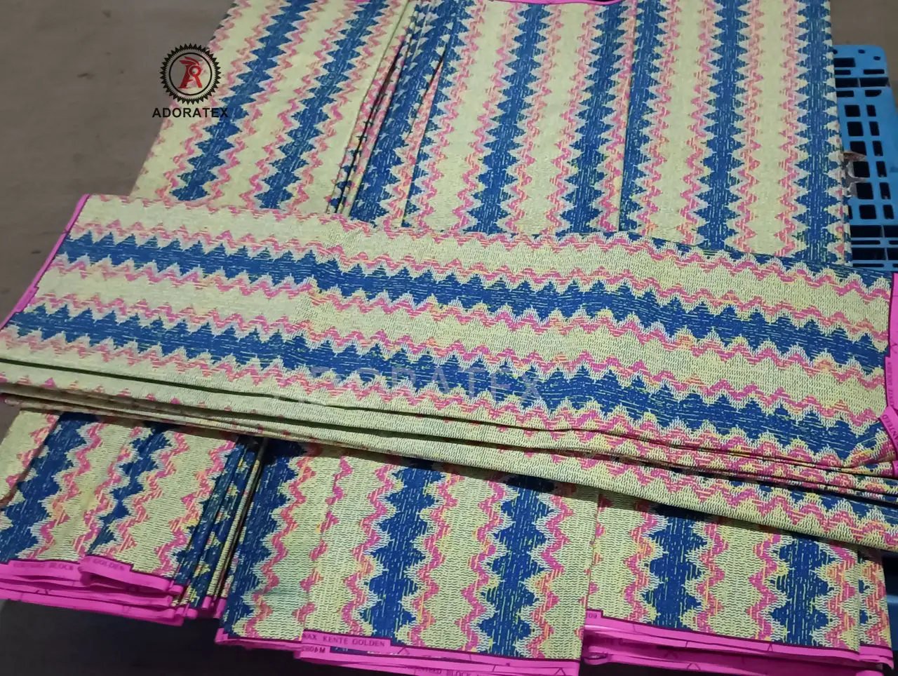 Kente Golden Wax Fabric Fashion New Design 100% polyester Ankara Fabric Pagne 2+4 Yards