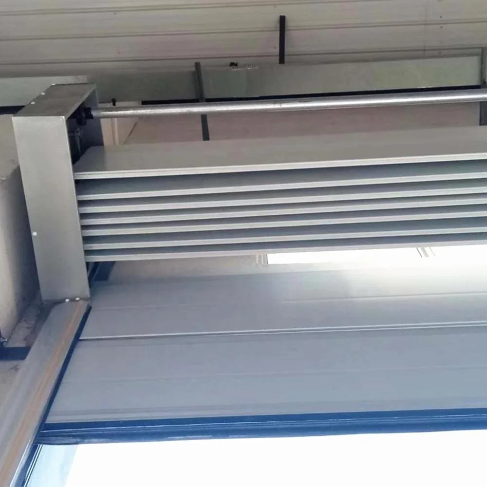 China Manufacturer Durable High Design Stacking Door Aluminum Top Hanging Sectional Door