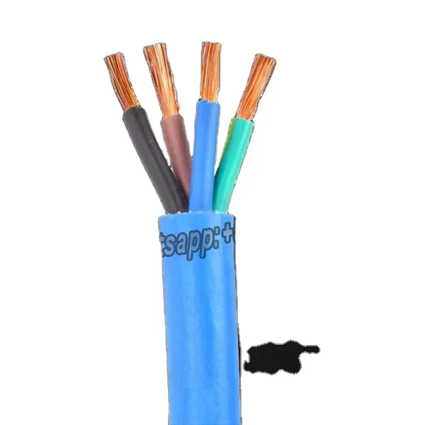AWG Sizes  83 PVC/Rubber Flat Heavy Duty Jacketed Submersible Pump Cable
