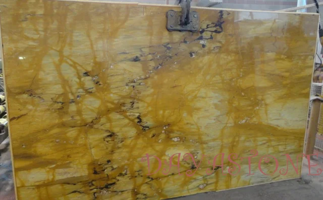 High Quality Natural Giallo Siena Marble Slabs for Tables Countertop Wall Hotel