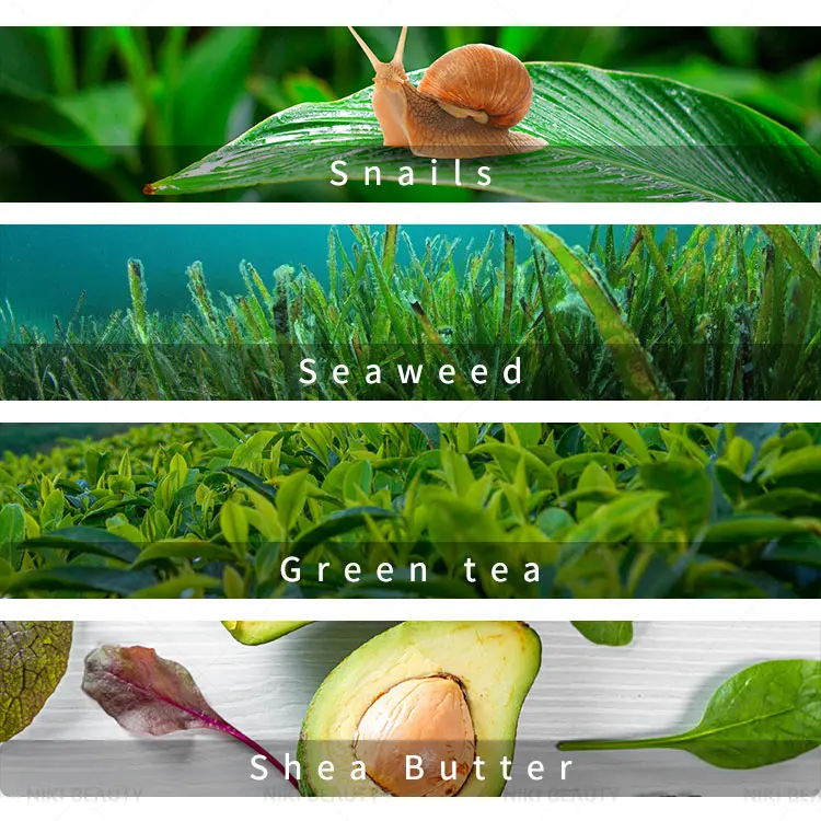 Wholesale Private Label Logo Chinese Organic Cosmetic Green Tea Moisturizing Facial Mask