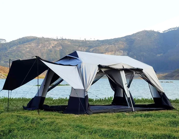 8-10 Person Big Camping Tent Waterproof 2 Bedrooms Big Size Travel Tent Outdoor Camping tent wedding event party