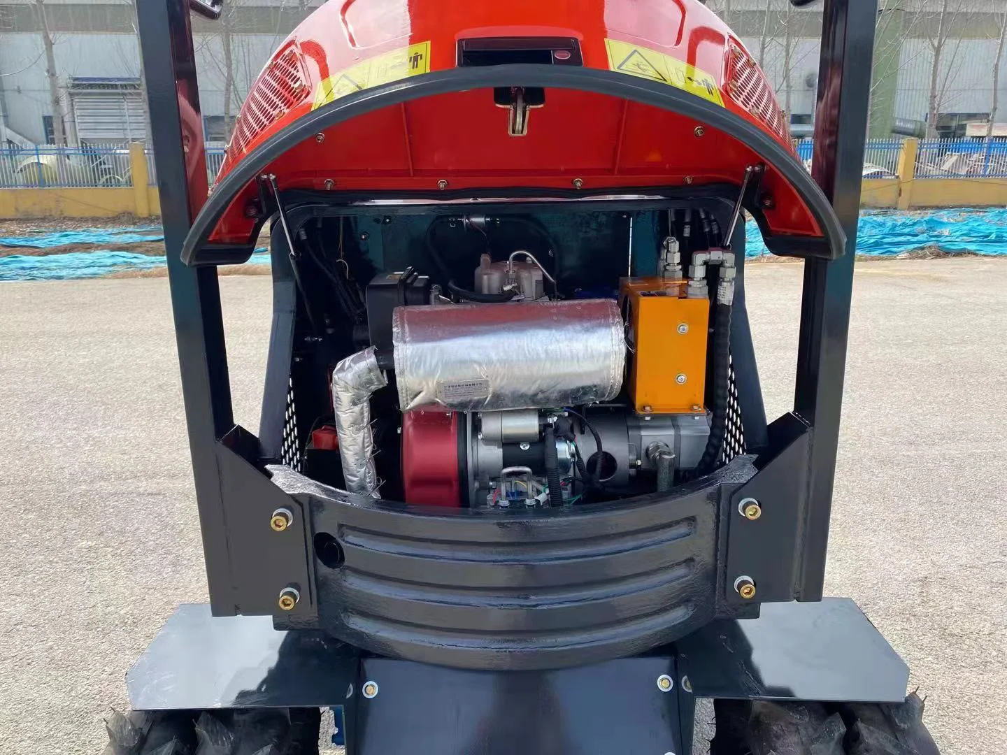 EPA engine  Chinese excavator factory price rubber tire 4 wheel drive hydraulic digger walking wheel excavator mini excavator