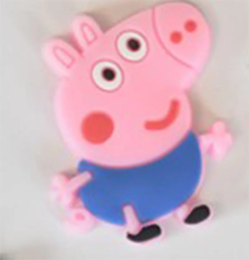 Lovely pig  pvc shoe charms for clog shoes decoration custom croc charms